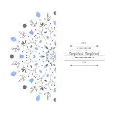 Floral card N68