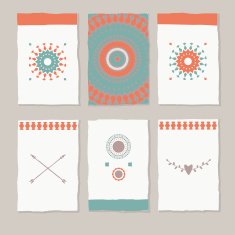 set of ethnic banners N2