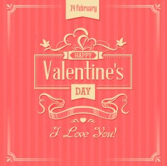 Valentine's day vintage lettering background N10