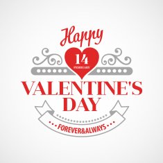 Typography Valentine's Day cards N20