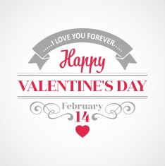 Typography Valentine's Day cards N21