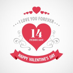 Typography Valentine's Day cards N23