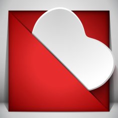 Valentine's Day Heart Letter Love