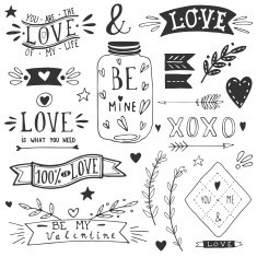 Valentine's Day Design Elements N30