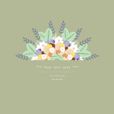 Gentle decor with flowers N21