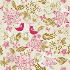 Retro floral seamless background N35
