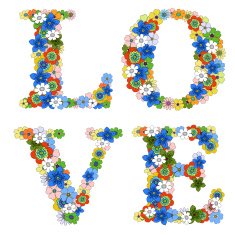 LOVE floral