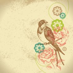 Retro floral background N22