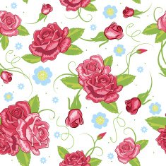 vector rose seamless background N2