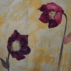 painting floral card N8