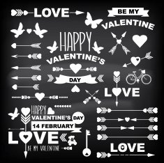 Valentine's Day set of symbols N5