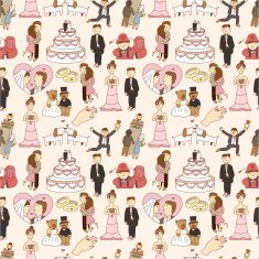 Seamless wedding pattern N8