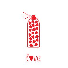 Deodorant spray with hearts inside Card N2