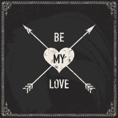 Valentine's Day vector poster N191