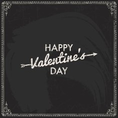 Valentine's Day vector poster N192