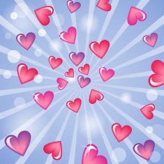 Valentine's day background with hearts N68