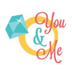 Vector Wedding Love or Valentine's Day Illustration Concept