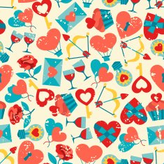 Valentine's and Wedding seamless pattern N5
