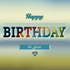 Birthday greeting card N45