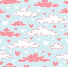 Romantic seamless pattern N50
