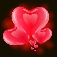 Valentine's day vector background with hearts