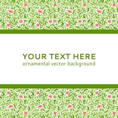 Abstract colorful flower ornamental border vector illustration N2