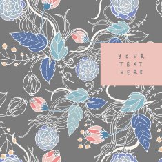 Floral card N69