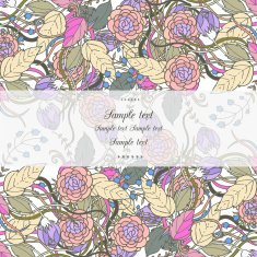 Floral decor N163