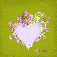 lilac & lace heart N2