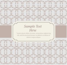 Vintage wedding invitation card N7