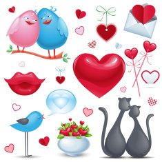St Valentine's Day set