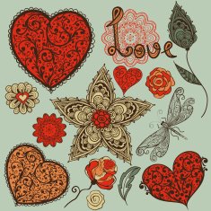 vector valentine's day design elements