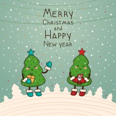 Romantic Christmas tree N2