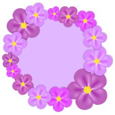 Abstract colorful background with flowers N14