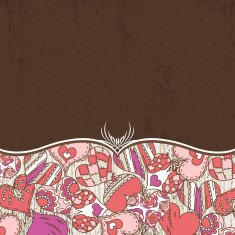background with valentines hearts N2