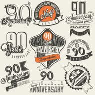 Vintage style ninetieth anniversary collection
