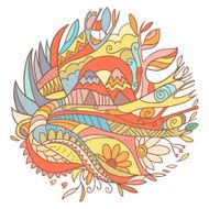 Abstract cute tribal illustration