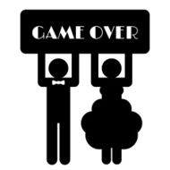 Funny Wedding Symbol - Game Over N2