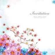 Flower Watercolor Card N18
