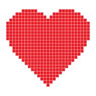Red pixel Heart N2