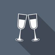 Champagne Glass Icon N2
