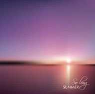 abstract soft blurred summer sunset background vector illustration