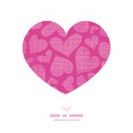 Pink lace hearts textile texture heart frame pattern background