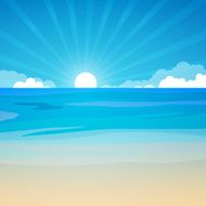 Vector Seascape Background