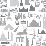 Landmarks seamless pattern N3