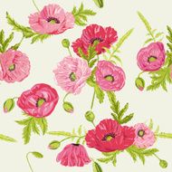 Seamless Floral Shabby Chic Background - in vector