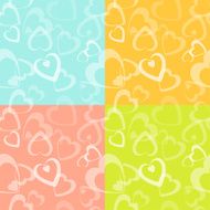 Seamless pattern hearts