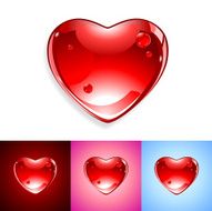 glass heart N10