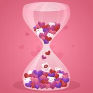 Valentine&#039;s Day Love Hourglass