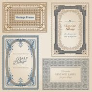 vintage frames and design elements N40